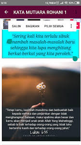 Check spelling or type a new query. Kata Mutiara Rohani Menyentuh Hati Android Apps Appagg