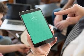 This is free tablet mockup psd which might handy for your design projects. Tablet Mockup With Hands For App Presentation Psd Template Free Mockup Premium Template Download