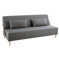 Canape Lit 3 Places Gris Clair Aurore Maisons Du Monde 3 Seater Sofa Bed 3 Seater Sofa Grey 3 Seater Sofa