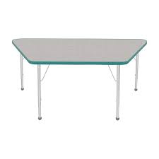 30 X 60 Trapezoid Activity Table In 2020 Maple Tables Activity Table Table Height