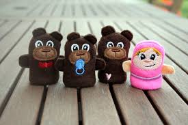 Marionnettes à doigt de feutre. Marionnettes A Doigts Boucle D Or Et Les 3 Ours Broderies Machine Couture Pour Enfant Isastuce