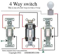 A four way switch lighting circuit with power feed via the light switch to control a light from 3 locations. How To Install A 4 Way Switch Askmediy
