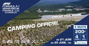 Dal 18 al 20 giugno si corre al paul ricard di le castellet. Dormez Au Camping Du Grand Prix De Formule 1 Au Castellet