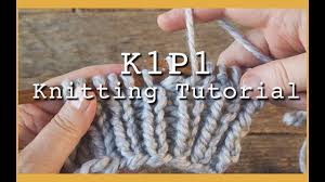 Knit 1, purl 1 ribbed scarf: K1p1 Rib Stitch For Beginners Flat Knitting K1 P1 Rib Stitch For Hats And Scarves Youtube