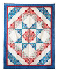 Log Cabin Star Quilt Kit In 2020 Log Cabin Quilt Pattern Star Quilt Kit Star Quilt Patterns