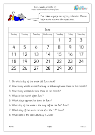Fortunately for you, i am going to share in this article the equivalence of 23 weeks to months. Day Weeks Months 2 Measuring And Time Worksheets For Year 3 Age 7 8 By Urbrainy Com