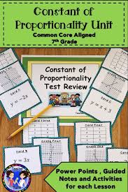 This Is A 6 Day Unit On Constant Of Proportionality This Unit Covers Common Core Pre Algebra Activities Middle School Algebra Maths Activities Middle School
