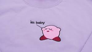 I M Baby Kirby Crewneck Sweatshirt Etsy