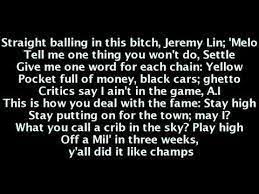 Image Result For Freestyle Rap Lyrics About Money Rap Lyrics Champions Lyrics Rap Lyrics About Money