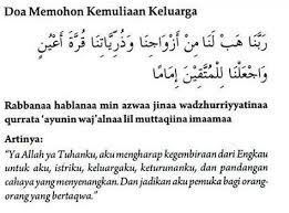 Kemuliaan Keluarga Doa Blog Islam