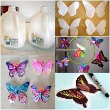 Mariposas Con Botellas De Plastico Buenas Ideas Pinterest Plastic Crafts Crafts Plastic Bottle Crafts
