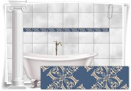 Fliesenbordüre vienna grau glitzer 15x600mm. Fliesenaufkleber Fliesen Bordure Aufkleber Vintage Nostalgie Retro Kuche Bad Wc Medianlux Shop