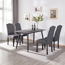 topeakmart set of 2 dining chair fabric