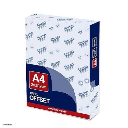 Papel Offset A4 21x29,7cm 500 folhas ( Caixa c/ 10x500 )