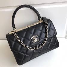 Chanel Quilting Small Trendy Cc Flap Bag With Top Handle A92236 Black 2018 Gold Tone Hardware Chanelhandba Chanel Handbags Classic Chanel Bag Chanel Handbags