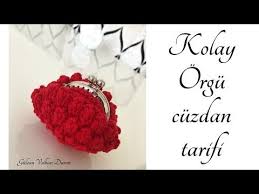 Tig Is Cookk Kolay Orgu Cuzdan Yapimi Youtube Orgu Tig Isleri Cuzdan