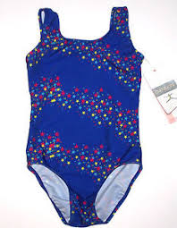 Details About Nwt New Danskin Leotard Leo Tank Blue Royal Star Sleek Fit Lined Cute Nice Girl