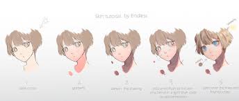 690x1021 how to draw cute girls, step by step, anime females, anime, draw. Images Of Digital Art Anime Skin Coloring Tutorial