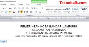 Kop surat adalah elemen penting surat atau dokumen yang letaknya selalu pada bagian atas dari isi surat atau dokumen. Panduan Lengkap Cara Membuat Kop Surat Resmi Di Microsoft Word