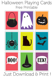 Kids Halloween Playing Cards Pdf Halloween Snap Halloween Kids Cards