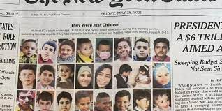 New york times 28 may 2021. The New York Times Shows Photos Of Children Who Were Victims Of The Gaza Conflict On The Main Page