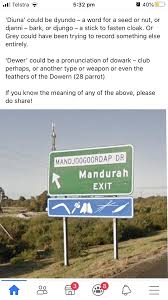 Pin By Kym Dobby On Moorditj In 2020 Pronunciation Highway Signs Words