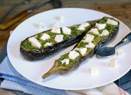 Aubergines Au Four Pesto Et Mozzarella Et Si C Etait Bon Aubergine Au Four Aubergine Pesto