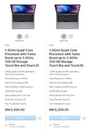 Dapatkan laptop termurah hanya di kliknklik.com toko terbanyak harga termurah pelayanan profesional. Macbook Pro 13 Baru Dengan Touch Bar Pun Turun Harga Di Malaysia Soyacincau Com