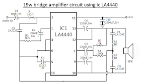 La4440 Bridge Amplifier Circuit Diagram Circuit Diagram Electronic Circuit Projects Circuit