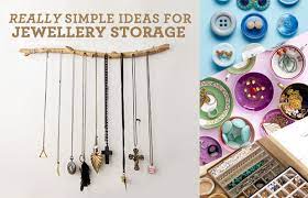 One size has 32 separate clear pockets for small jewelry items, the other has 18 loops to hang longer necklaces. Simple Diy Jewellery Storage Ideas Jeweller Magazine Jewellery News And Trends
