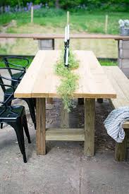 Diy Outdoor Farmhouse Patio Table Rustic Outdoor Furniture Diy Patio Table Patio Table Plans