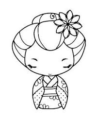 New lol omg are the older sisters of lol surprise dolls. Cute Japanese Girl In A Kimono To Print And Color In Digi Stamps Kokeshi Dolls Kokeshi