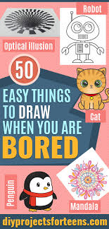 Feel free to explore, study and enjoy paintings with paintingvalley.com 50 Easy Things To Draw When You Are Bored Diy Projects For Teens