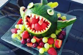 Melonen Hai Rezept Melonen Hai Melonen Lebensmittel Essen