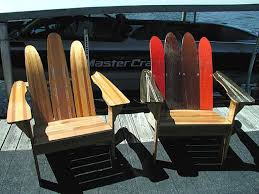 Wood Waterski Chair Boat House Decor Water Skiing Outdoor Deco