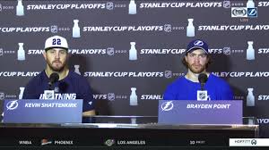 Tampa bay lightning forward brayden point continues his hot streak with the opening goal in game 6 against the new york islanders. Brayden Point Kevin Shattenkirk On Ot Win Lightning Advancing In Playoffs Fox Sports