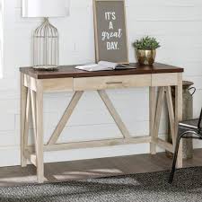 Rustic With A Modern Flare Our Farmhouse Style A Frame Desk Is Both Functional And Polished With A Drawer Fo Frame Desk Home Office Furniture Solid Wood Desk Full tutorial, video and plans.