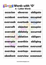Hiragana is the main alphabet or character set for japanese. Download Free Printable 8 Letter Word Starting With O