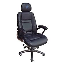 Dallas Cowboys Black Leather Man In Charge Executive Office Chair Executive Office Chairs Office Chair Black Office Chair