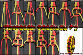 Ich sehe auf diversen webseiten und ebay immer wieder anbieter welche die gurtaussparung am verschluss des armbands nicht schön machen. Tricolor Solomon V2 Tutorial Swiss Paracord Gmbh