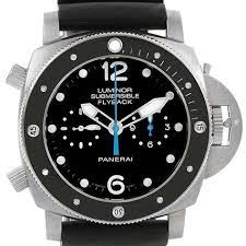 the luminor submersible 3 days chrono flyback is made out of titanium and presented in the sign panerai luminor submersible luminor submersible watches for men