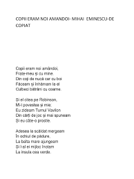 Care dintre cei doi fraţi credeţi că era mai mare? 1 Copii Eram Noi Amandoi