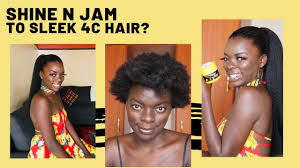Flashing hair wax, colorful & shinning hair wax with tea seeds oil, natural essence. Sleeking My 4c Hair Using Shine And Jam Michelle Anyango Youtube