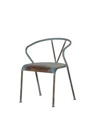 Distressed Blue Metal Chair In 2020 Metal Chairs Chair Distressed Chair