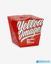 Download Matte Paper Noodles Box Mockup 65435 Em 2020 PSD Mockup Templates