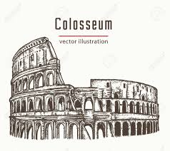 El coliseo es un icono de roma. Coliseo En Roma Italia Vector Coliseo Dibujado A Mano Ilustracion Ilustraciones Vectoriales Clip Art Vectorizado Libre De Derechos Image 79178677