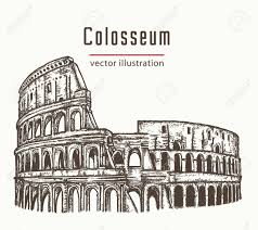 El coliseo de roma contaba originalmente con 80 filas de gradas. Coliseo En Roma Italia Vector Coliseo Dibujado A Mano Ilustracion Ilustraciones Vectoriales Clip Art Vectorizado Libre De Derechos Image 79178677