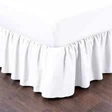 Check spelling or type a new query. Uniwaresal Cotton Ruffled Bed Skirt Queen White 18 Inch Drop Dust Ruffle With Platform Wrinkle And Fade Resistant Buy Online In Botswana At Botswana Desertcart Com Productid 106019649