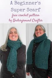 Antheia super chunky infinity scarf. Free Pattern A Beginner S Super Scarf Underground Crafter