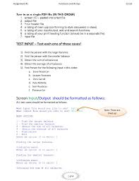 Solved Assignment #1 Functions and Arrays CS 1B 100 pts